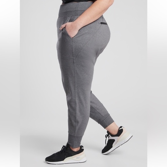 Athleta Venice Jogger Heather Gray Lightweight Casual Joggers NWT - Picture 3 of 14